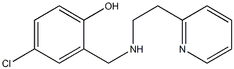 4-chloro-2-({[2-(pyridin-2-yl)ethyl]amino}methyl)phenol Struktur