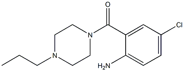 4-chloro-2-[(4-propylpiperazin-1-yl)carbonyl]aniline Struktur