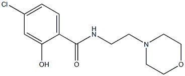 4-chloro-2-hydroxy-N-[2-(morpholin-4-yl)ethyl]benzamide Struktur