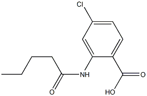 4-chloro-2-pentanamidobenzoic acid Struktur