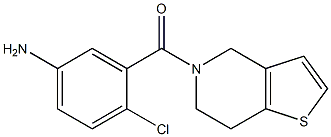 4-chloro-3-(6,7-dihydrothieno[3,2-c]pyridin-5(4H)-ylcarbonyl)aniline Struktur