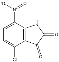 4-chloro-7-nitro-2,3-dihydro-1H-indole-2,3-dione Struktur