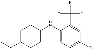 4-chloro-N-(4-ethylcyclohexyl)-2-(trifluoromethyl)aniline Struktur