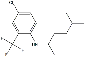 4-chloro-N-(5-methylhexan-2-yl)-2-(trifluoromethyl)aniline Struktur