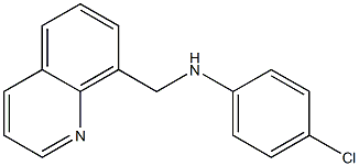 4-chloro-N-(quinolin-8-ylmethyl)aniline Struktur