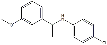 4-chloro-N-[1-(3-methoxyphenyl)ethyl]aniline Struktur