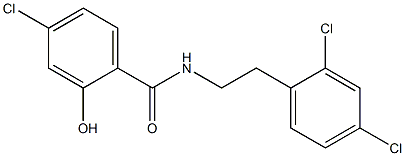 4-chloro-N-[2-(2,4-dichlorophenyl)ethyl]-2-hydroxybenzamide Struktur