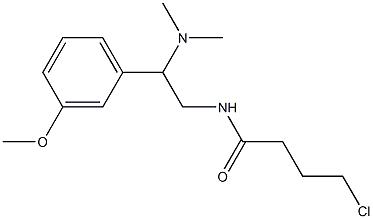 4-chloro-N-[2-(dimethylamino)-2-(3-methoxyphenyl)ethyl]butanamide Struktur