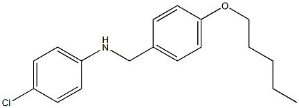 4-chloro-N-{[4-(pentyloxy)phenyl]methyl}aniline Struktur