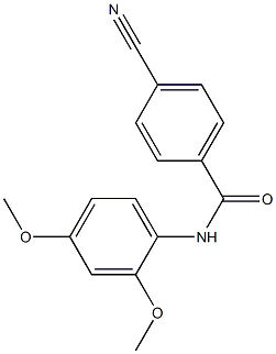 4-cyano-N-(2,4-dimethoxyphenyl)benzamide Struktur