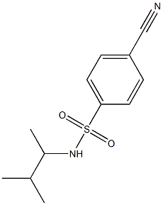 4-cyano-N-(3-methylbutan-2-yl)benzene-1-sulfonamide Struktur