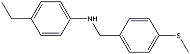 4-ethyl-N-{[4-(methylsulfanyl)phenyl]methyl}aniline Struktur