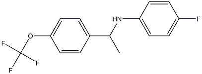 4-fluoro-N-{1-[4-(trifluoromethoxy)phenyl]ethyl}aniline Struktur