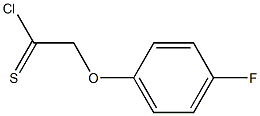 4-fluorophenoxymethanecarbothioyl chloride Struktur