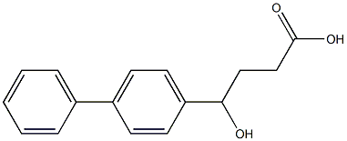 4-hydroxy-4-(4-phenylphenyl)butanoic acid Struktur