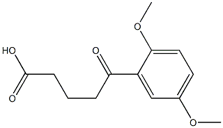 5-(2,5-dimethoxyphenyl)-5-oxopentanoic acid Struktur