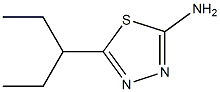 5-(pentan-3-yl)-1,3,4-thiadiazol-2-amine Struktur