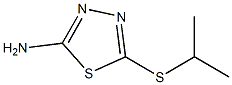 5-(propan-2-ylsulfanyl)-1,3,4-thiadiazol-2-amine Struktur