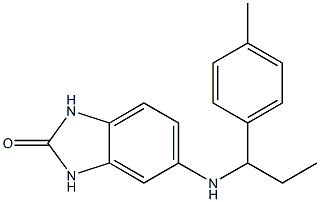 5-{[1-(4-methylphenyl)propyl]amino}-2,3-dihydro-1H-1,3-benzodiazol-2-one Struktur