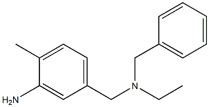 5-{[benzyl(ethyl)amino]methyl}-2-methylaniline Struktur