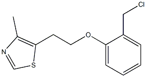 5-{2-[2-(chloromethyl)phenoxy]ethyl}-4-methyl-1,3-thiazole Struktur