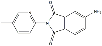 5-amino-2-(5-methylpyridin-2-yl)-2,3-dihydro-1H-isoindole-1,3-dione Struktur