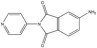 5-amino-2-(pyridin-4-yl)-2,3-dihydro-1H-isoindole-1,3-dione Struktur