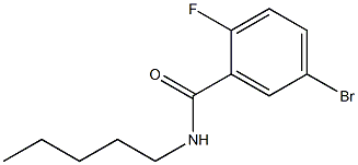 5-bromo-2-fluoro-N-pentylbenzamide Struktur