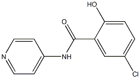 5-chloro-2-hydroxy-N-(pyridin-4-yl)benzamide Struktur