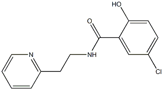 5-chloro-2-hydroxy-N-[2-(pyridin-2-yl)ethyl]benzamide Struktur