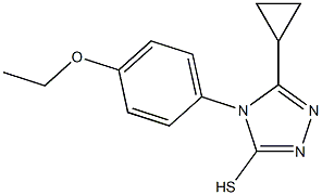 5-cyclopropyl-4-(4-ethoxyphenyl)-4H-1,2,4-triazole-3-thiol Struktur