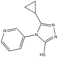 5-cyclopropyl-4-(pyridin-3-yl)-4H-1,2,4-triazole-3-thiol Struktur