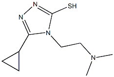 5-cyclopropyl-4-[2-(dimethylamino)ethyl]-4H-1,2,4-triazole-3-thiol Struktur