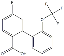 5-fluoro-2'-(trifluoromethoxy)-1,1'-biphenyl-2-carboxylic acid Struktur