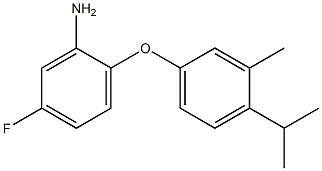 5-fluoro-2-[3-methyl-4-(propan-2-yl)phenoxy]aniline Struktur