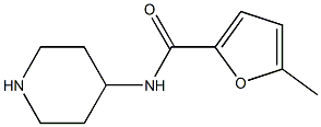 5-methyl-N-(piperidin-4-yl)furan-2-carboxamide Struktur