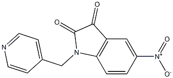 5-nitro-1-(pyridin-4-ylmethyl)-2,3-dihydro-1H-indole-2,3-dione Struktur