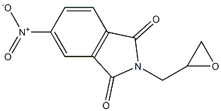 5-nitro-2-(oxiran-2-ylmethyl)-2,3-dihydro-1H-isoindole-1,3-dione Struktur