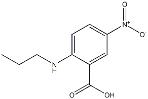 5-nitro-2-(propylamino)benzoic acid Struktur