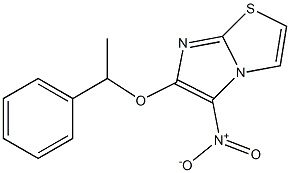 5-nitro-6-(1-phenylethoxy)imidazo[2,1-b][1,3]thiazole Struktur