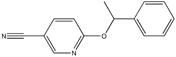 6-(1-phenylethoxy)nicotinonitrile Struktur