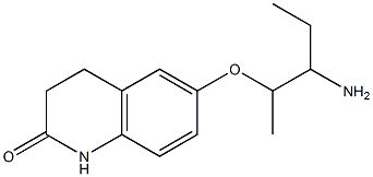 6-(2-amino-1-methylbutoxy)-3,4-dihydroquinolin-2(1H)-one Struktur