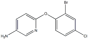 6-(2-bromo-4-chlorophenoxy)pyridin-3-amine Struktur