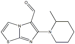 6-(2-methylpiperidin-1-yl)imidazo[2,1-b][1,3]thiazole-5-carbaldehyde Struktur