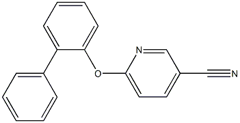 6-(2-phenylphenoxy)pyridine-3-carbonitrile Struktur