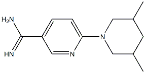 6-(3,5-dimethylpiperidin-1-yl)pyridine-3-carboximidamide Struktur