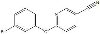 6-(3-bromophenoxy)nicotinonitrile Struktur