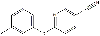 6-(3-methylphenoxy)nicotinonitrile Struktur