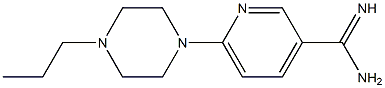 6-(4-propylpiperazin-1-yl)pyridine-3-carboximidamide Struktur