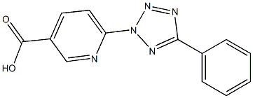 6-(5-phenyl-2H-1,2,3,4-tetrazol-2-yl)pyridine-3-carboxylic acid Struktur